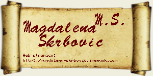 Magdalena Škrbović vizit kartica